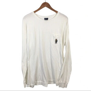 LS94 Vintage 90s Polo Ralph Lauren Designer Bear Long Sleeve Pocket Shirt XL